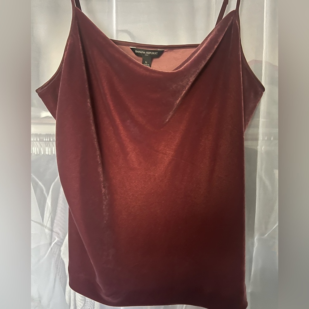 Banana Republic velvet tank top
